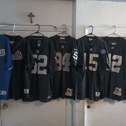 Throw Back Raider Jersey,s Except Number 52 Mack Is New 60 Each Pick Up Only 