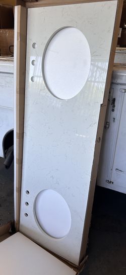 A Double Vanity Marble Countertop 