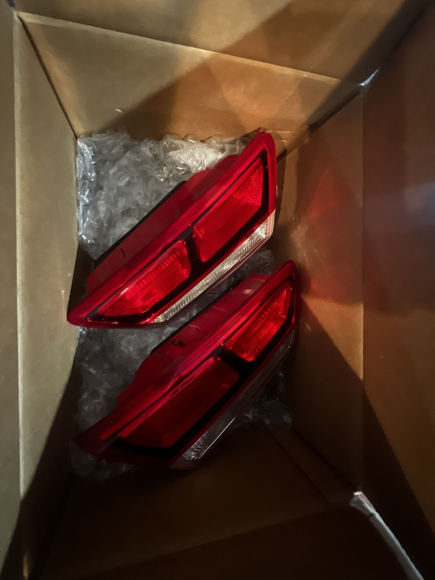 Cooling Direct Tail Light -Compatible/Replacement for '16-20 Kia Optima LX 1.6T/2.4L - Inner On Trunk Lid, Halogen - Pair, Left Driver + Right Passeng