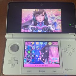 3ds White Mod In Good Condition With 64gb SD Card