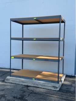 Warehouse Industrial Quality Rack Shelves 72 in W x 48 in D Shelving Similar To Uline Delivery Available