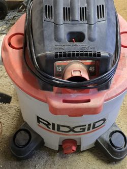 Rigid 12 gallon wet/dry vacuum