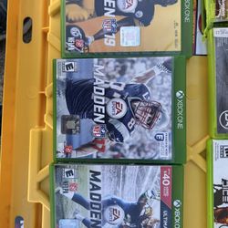 XBOX 1 Madden games 