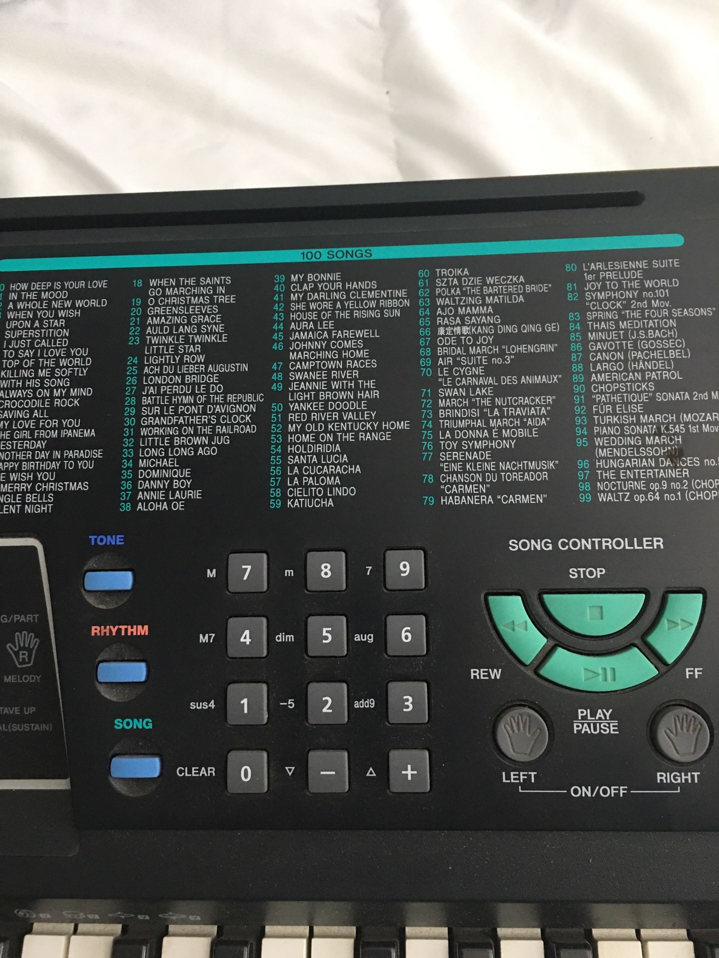 Keyboard Synthesizer Optimus Concertmate 980 Electronic 100 Tone for