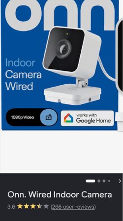 ONN-Indoor wired camera