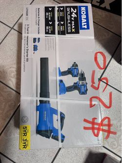 Kobalt 24-volt 3-Tool Brushless Power Tool Combo Kit (2- Batteries Included and Charger Included)