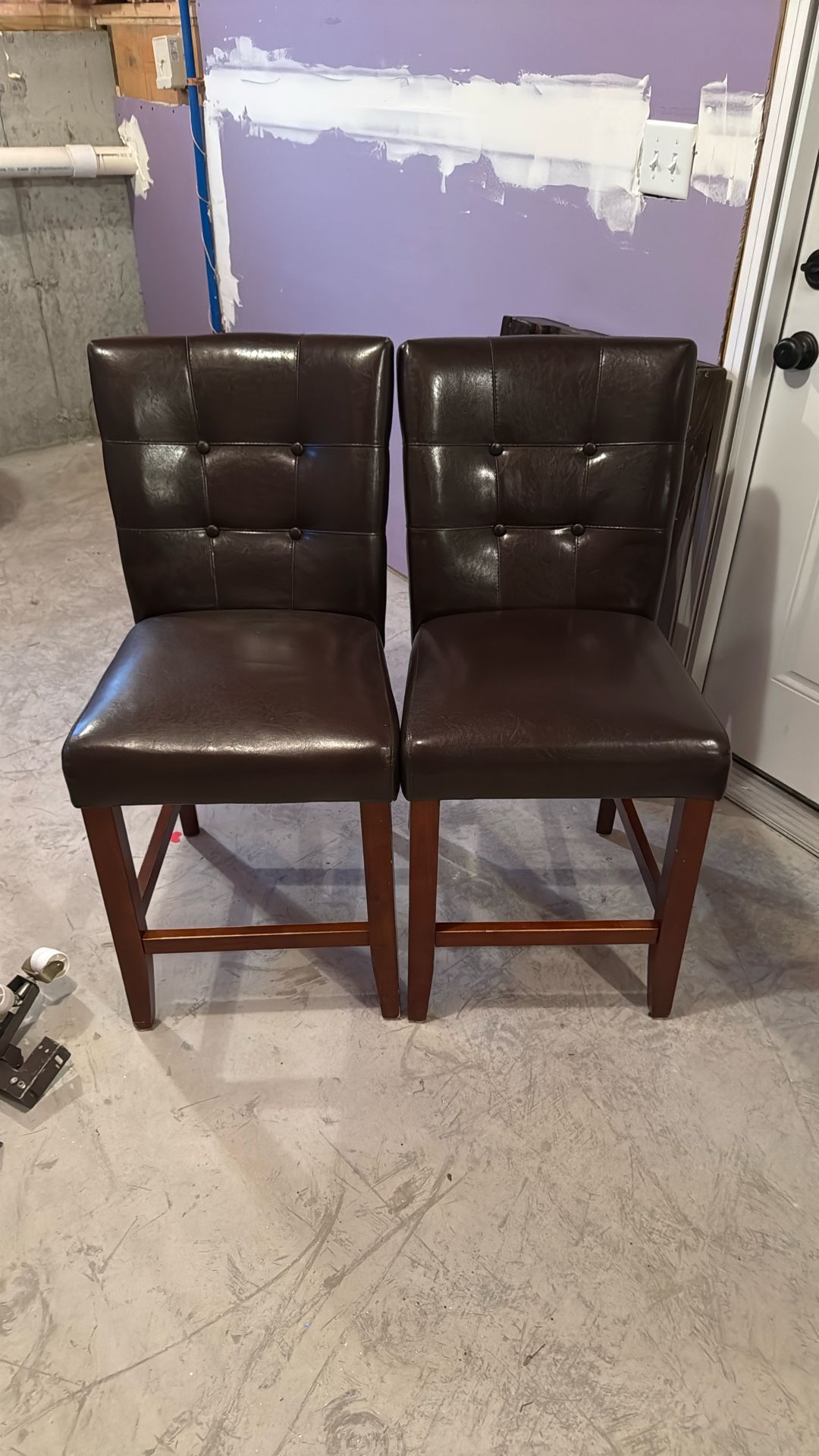 Bar Height Chairs Brown