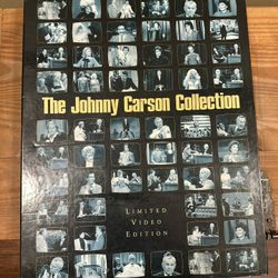 The Johnny Carson Collection VHS Tapes with Autographed Picture