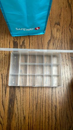 Clear Plastic Compartment Organizer Box