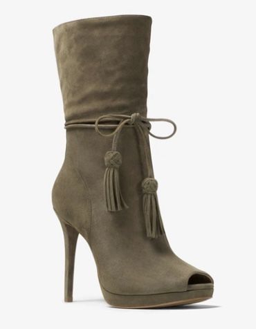Michael Kors Open Toe Heel Booties Sz 8.5
