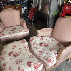 Victorian Chairs Glass Vanity Glass Coffee Table