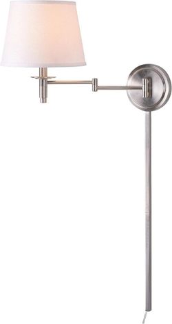 NEW IN BOX Kenroy Home 30130PB Nathaniel Wall Swing Arm Light Lamp Polished Brass  $40