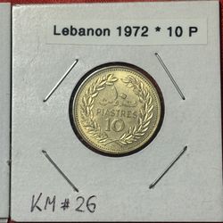 Lebanon 5,10 Piastres 1970, 1972 
