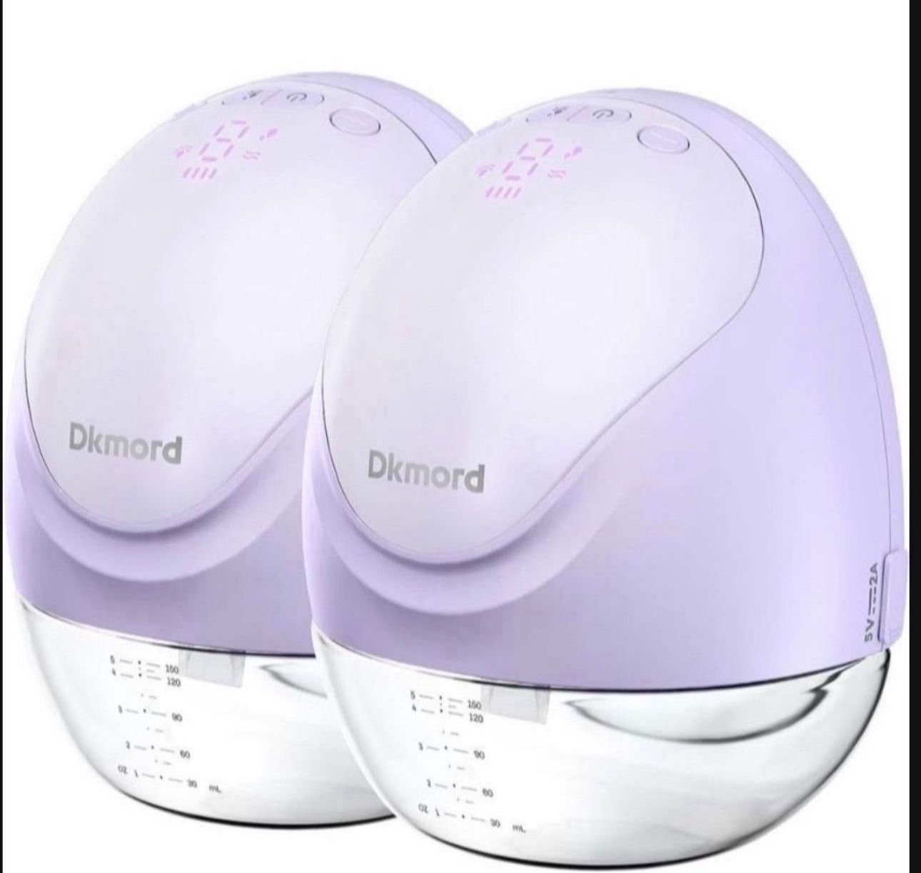 Hands Free Breast Pump Wearable Pumps for Breastfeeding with 3 Modes, 9 Levels, Double Electric Breast Pump Portable Coreless Milk Extractor with LED