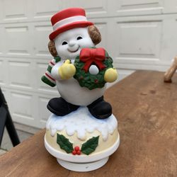 Snowman Music Box? Figurine 