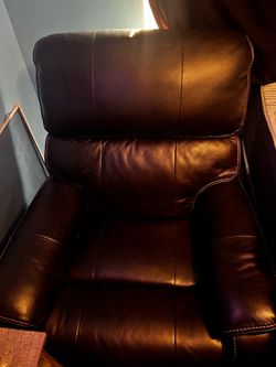 Black Leather Electric Reclining Chair