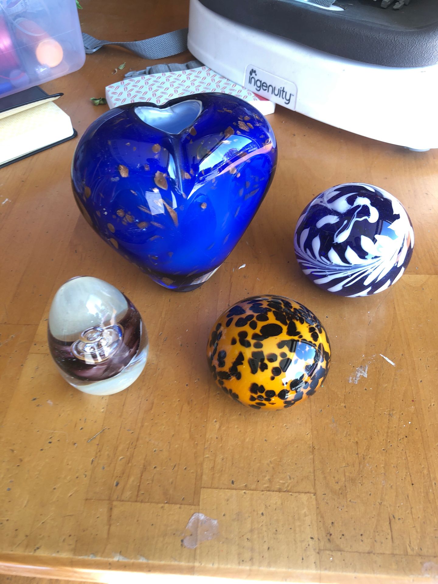 Blown glass pieces