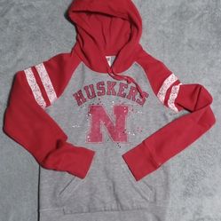 Women's Size Small Hoodie Pullover Sweatshirt Burkhead Crouch Kangaroo Pocket 