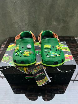 Crocs x TMNT ‘Teenage Mutant Ninja Turtles’ Classic Clog  Size 13C Kids   NEW