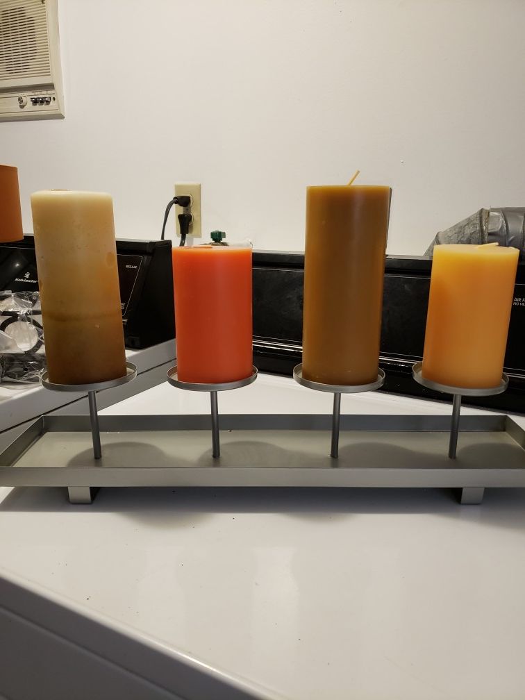 Partylite Metal Pillar Holder
