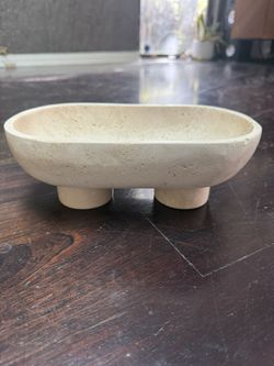 Natural Travertine Fruit Bowl