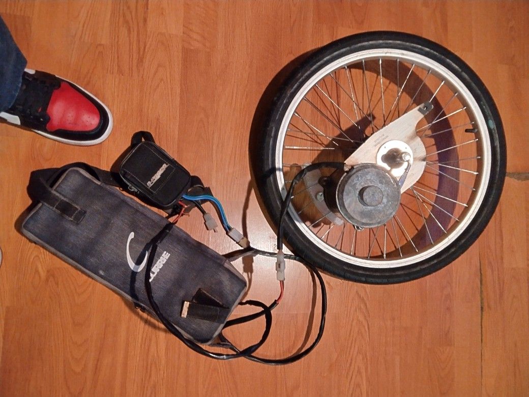 20" Curry 24v Rear Wheel ,Electric Bicycle ,Brush Motor Conversion Kit ,Just Needs Throttle And Charger ,Works Good $75 Works