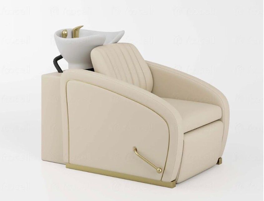 Beige Shampoo Chair