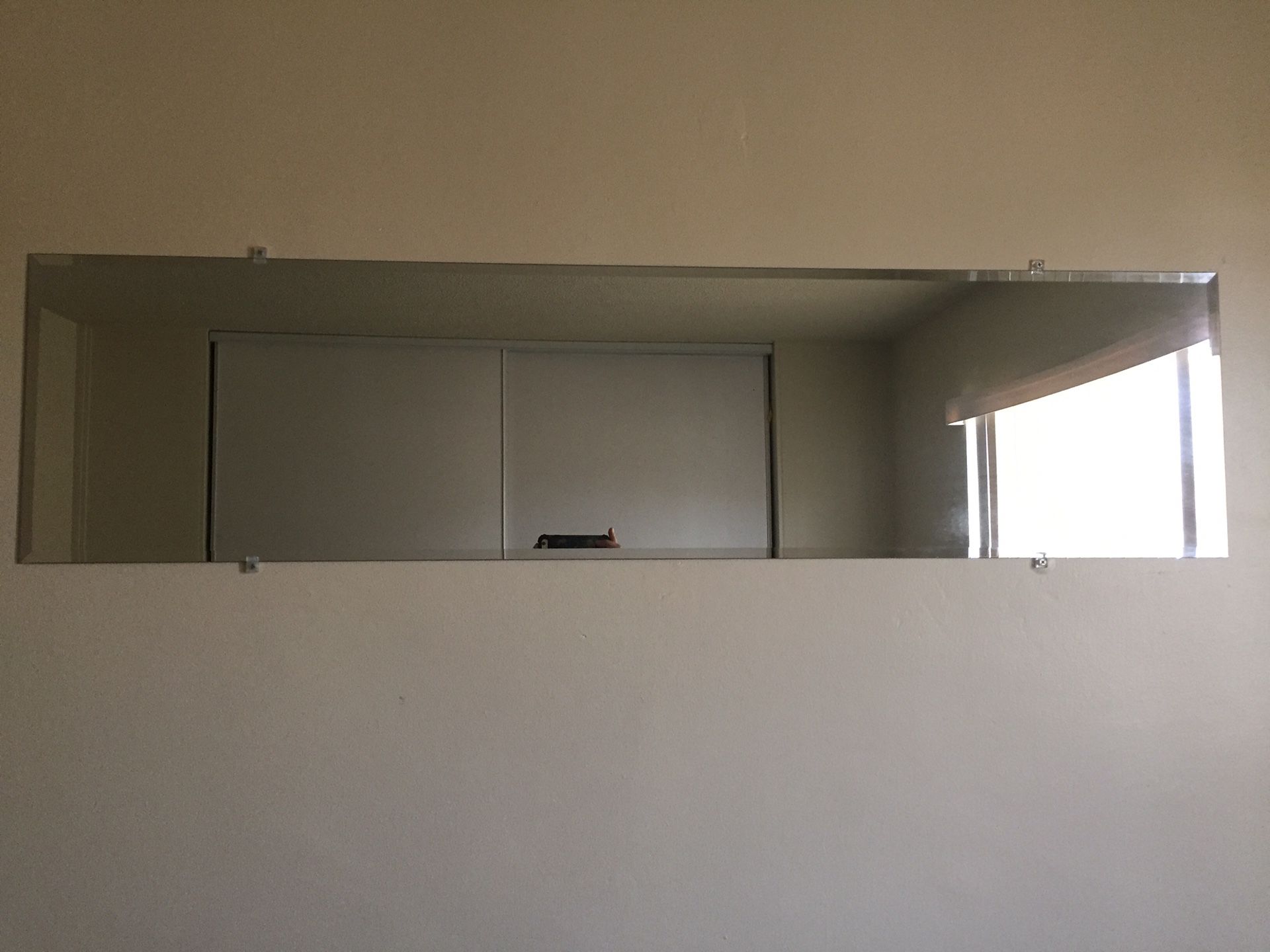 Large rectangular wall mirror