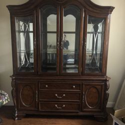Beautiful Cherry Wood Hutch 