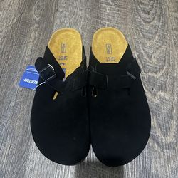 Birkenstock Boston Clogs Black Size 42 New