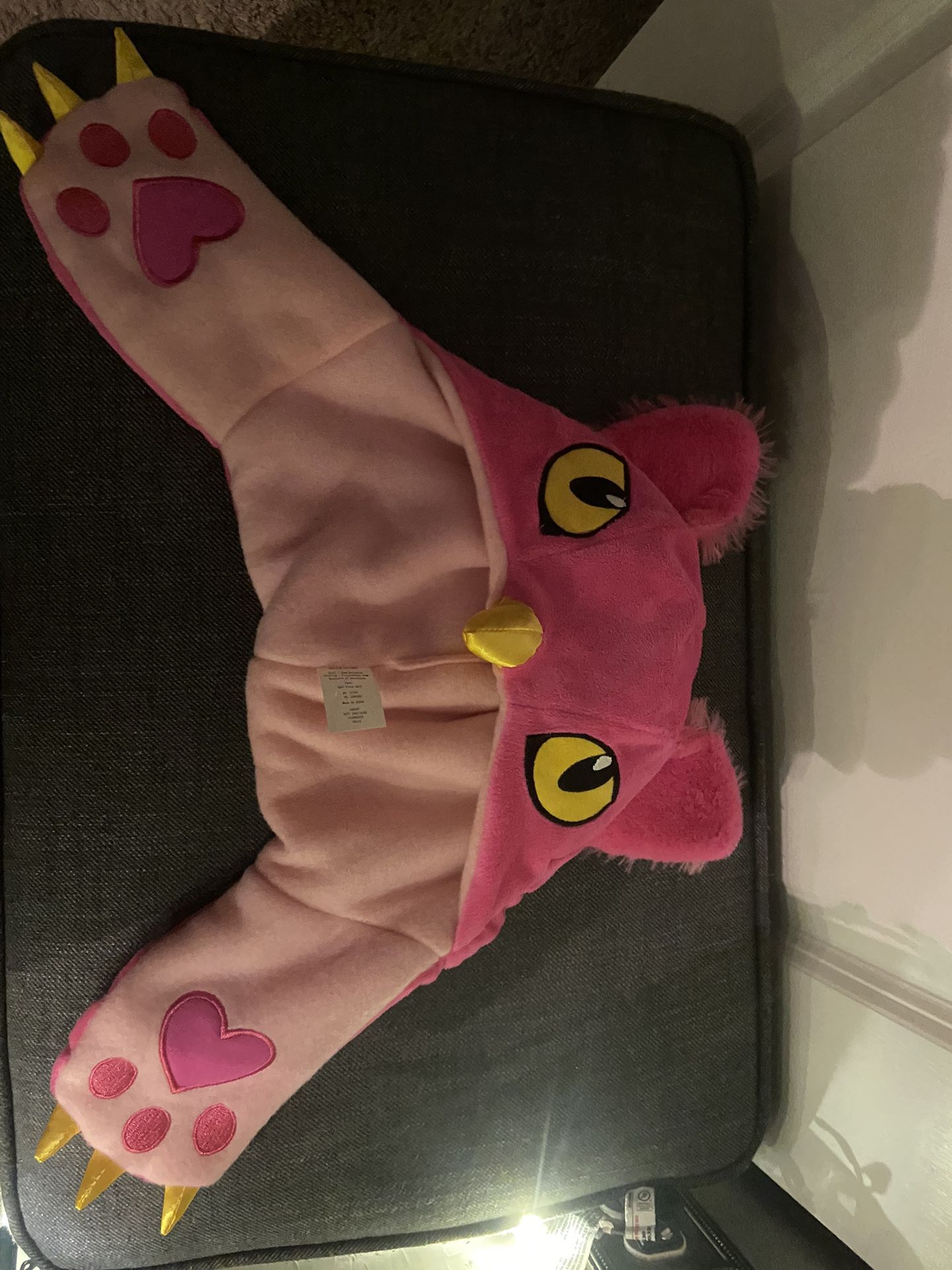 Pink little girls Owl hat (one size fits most)