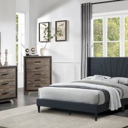 Queen Bed Frame With Mattress 