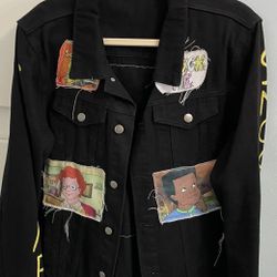 Levi’s Black Jean Jacket- 90s Magic School Bus By Smock Me Couture 