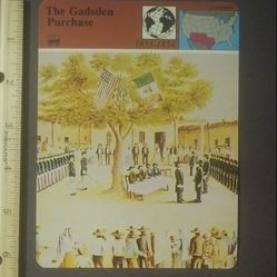 1979 Panarizon The Gadsden Purchase New Mexico Large Over-sized Card Collectible Vintage Italy