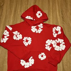 Denim tears hoodie red M