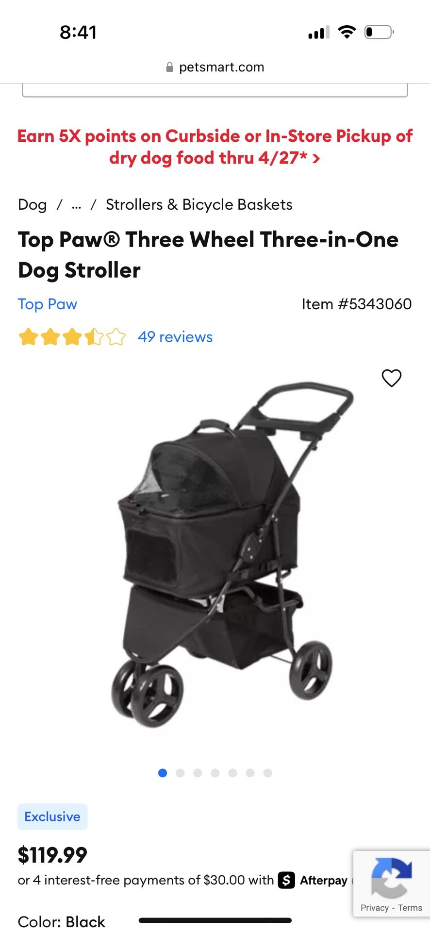 Pals And Paws Dog Stroller