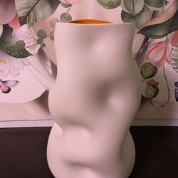 White Flower Vase