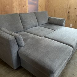 Free Delivery ✨Coddle Luke Fabric Sleeper Sofa with Reversible Chaise and Storage,m