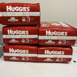 Size 3 Huggies Diapers