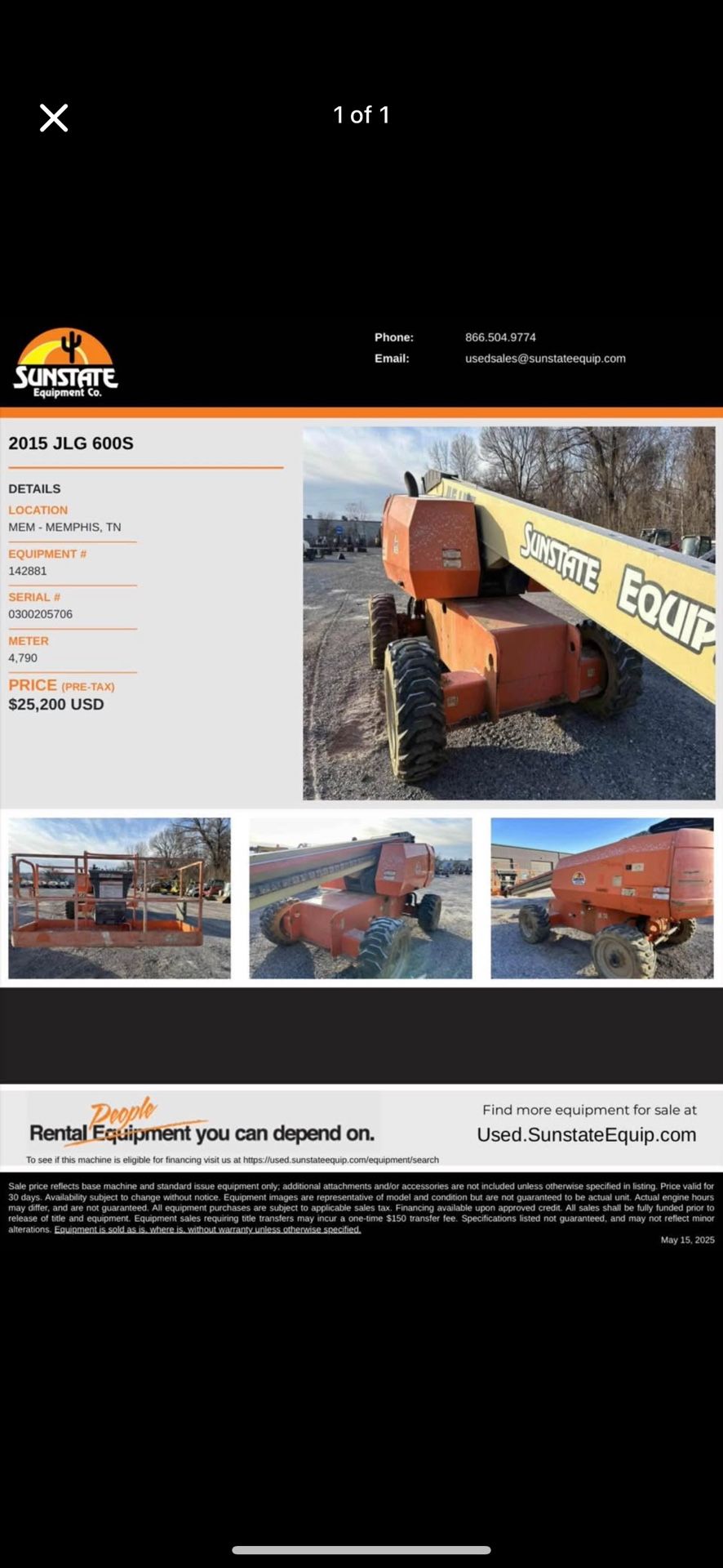 60’ Boom Lift