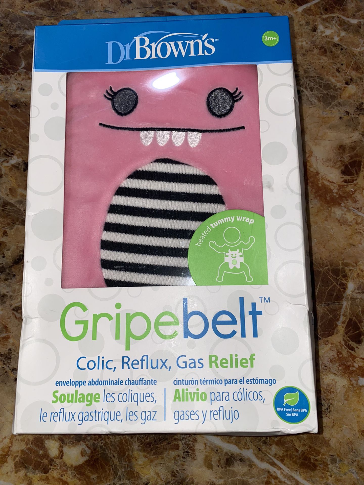 New Browns Warming Gripe Belt / Colic,Gas,Reflux