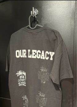 Stussy x Our Legacy Stamp Tee Black size Medium Used