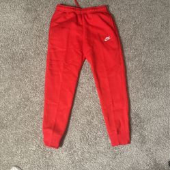 Red Nike Fleece Pants