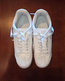 PUMA Roma Basic White Men's 7.5 Lace Up Low Top Athletic Sneakers