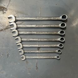 Snap on 7pc SAE wrenches 