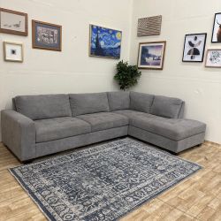 Grey Costco Miles Sectional - Free Delivery