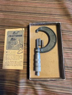 Micrometer Vintage craftsman