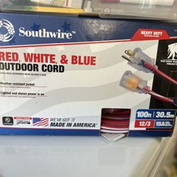 New Outdoor Extension Cord - 100 Ft 