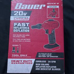 Bauer Cordless High Inflator/Deflator And Benchtop Blower