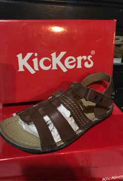 Kickers Pepito Brown Sandal boys 10